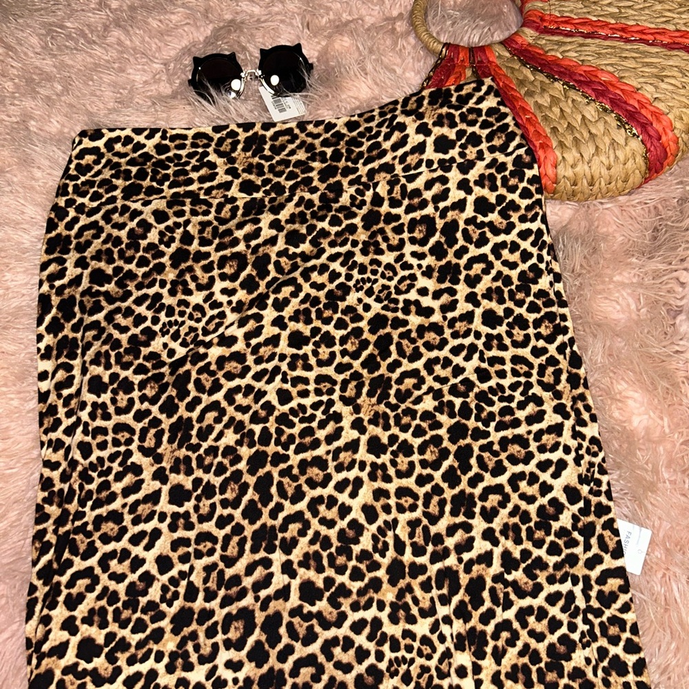 Leopard Print Women's Skirt
